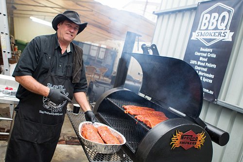 Pitmaster Steve Botkin in Sydney, Austraila